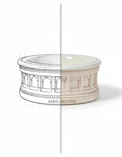 Vol. 0 Architectural Pet Bowl - Oat Stone