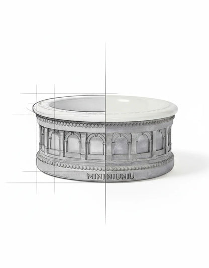 Vol. 0 Architectural Pet Bowl - Monument Grey