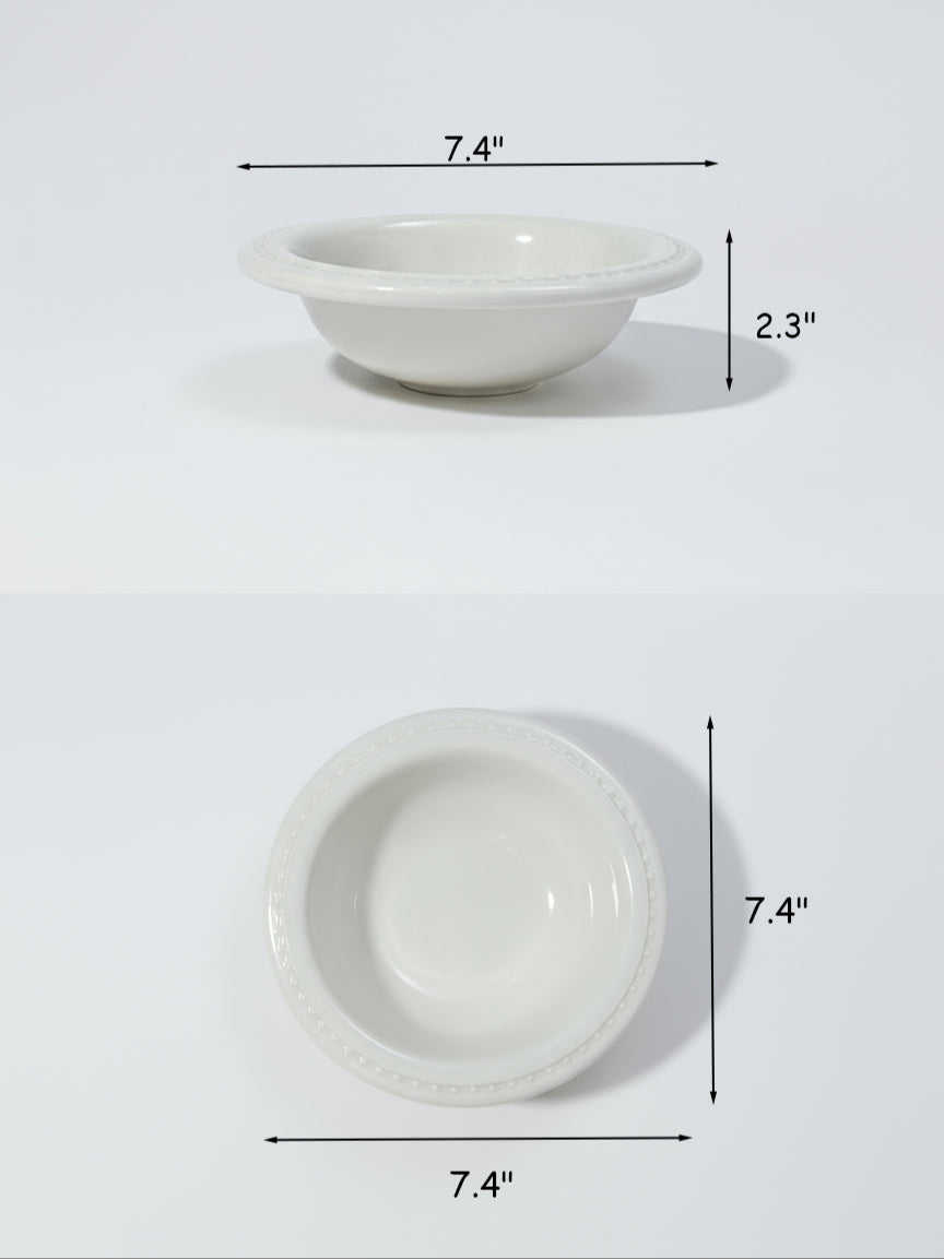 Roman-Style Pet Bowl Set – Oatmeal