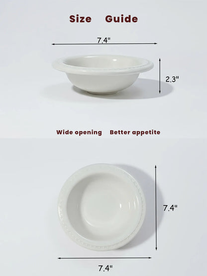 Vol. 0 Architectural Pet Bowl - Oat Stone